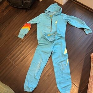 Aviator Nation kids size 12 sweat outfit.